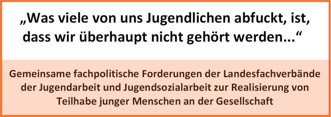 Die Verbände der Jugendarbeit und Jugendsozialarbeit fordern ...